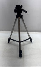 Load image into Gallery viewer, Vivitar VPT-120 Black Silver Lightweight Aluminum Adjustable Tripod For Camera
