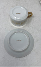 Load image into Gallery viewer, Lot Of 8 Pcs White Gold Handle Tea Coffee Tableware Cup And Saucer Set