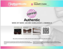 Load image into Gallery viewer, Authentic Marc by Marc Jacobs Brown Havana Sunglasses With Case