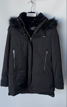 Load image into Gallery viewer, Zara Trf Collection Womens Black Long Sleeve Pockets Winter Parka Coat Size S