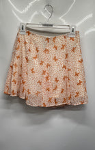 Load image into Gallery viewer, Forever 21 Womens Orange Butterfly Print Side Zip Mini Skirt Size S