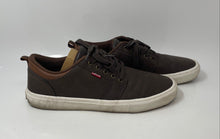 Load image into Gallery viewer, Levi's Mens Alpine WX Brown Leather Lace-Up Low Top Sneaker Shoes Size 12