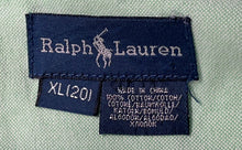 Load image into Gallery viewer, Ralph Lauren Mens Green Cotton Collared Long Sleeve Dress Shirt Size XL