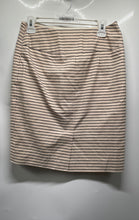 Load image into Gallery viewer, Forever 21 Womens Beige Printed Straight & Pencil Skirt With Black Bow Size M