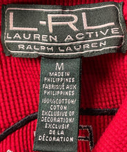 Load image into Gallery viewer, Lauren Ralph Lauren Womens Red Logo Long Sleeve Pullover Sweater Size Medium