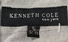 Load image into Gallery viewer, Kenneth Cole Mens Gray Long Sleeve Spread Collar Dress Shirt Size 16 32-33