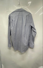 Load image into Gallery viewer, Tommy Hilfiger Mens Blue Pinstripe Stretch Athletic Fit Dress Shirt Size 15 1/2