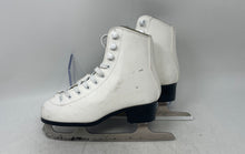 Load image into Gallery viewer, American Athletic Shoe Womens White Leather Lace-Up Ice Figure Skates Size 3