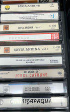 Load image into Gallery viewer, Antique Recorder Cassette Tapes Music Lot In Wooden Box 36 Pcs Not Tested