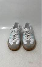 Load image into Gallery viewer, Adidas Kids Samba OG JP5485 White Light Blue Lace-Up Sneaker Shoes Size 2.5