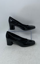 Load image into Gallery viewer, Calvin Klein Womens Alanta Black Patent Leather Square Toe Pump Heels Size 7.5M