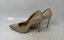 Load image into Gallery viewer, Aldo Womens Gold Silver Rhinestone Pointed Toe Slip-On Stiletto Pump Heels Sz 9