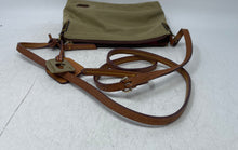 Load image into Gallery viewer, Dooney & Bourke Womens Brown Adjustable Strap Zip Top Lined Crossbody Bag