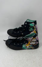 Load image into Gallery viewer, Converse Girls Chuck Taylor All Star 371272F Black Purple Sneaker Shoes Size 1