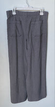 Load image into Gallery viewer, Jules & Leopold Womens White Black Geometric Print Wide-Leg Trouser Pants Size M