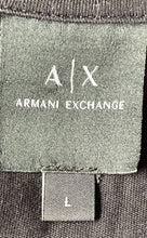 Load image into Gallery viewer, Armani Exchange Mens Black White Short Sleeve Crew Neck Pullover T-Shirt Size L