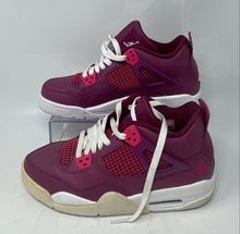 Load image into Gallery viewer, Authentic Nike Girls Air Jordan 4 487724-661 Purple Lace-Up Sneakers Shoes Sz 7Y