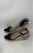 Load image into Gallery viewer, Steve Madden Womens Black Beige Platform Espadrille Sandals Size 10
