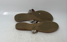 Load image into Gallery viewer, Coach Womens Multicolor Snake Print Slip-On Flat Thong Sandals Size 11B