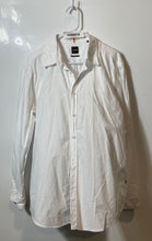 Load image into Gallery viewer, Hugo Boss Mens White Cotton Long Sleeve Regular Fit Button-Up Shirt Size XL
