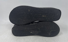 Load image into Gallery viewer, Michael Kors Womens Black And Gray Slip-On Platform Flip-Flop Sandals Size 8M
