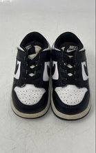 Load image into Gallery viewer, Nike Kids Dunk Low White Black Low Top Slip-On Sneaker Shoes Size 6C