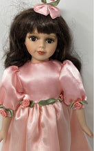 Load image into Gallery viewer, Kids Brown Eyes Home Decorative Porcelain Doll Collection With Pink Outfit