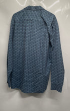 Load image into Gallery viewer, Casa Moda Mens Blue Long Sleeve Spread Collar Dress Shirt Size Large