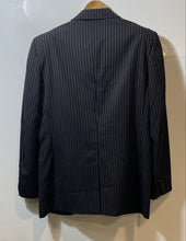 Load image into Gallery viewer, Authentic Dolce & Gabbana Mens Black Pinstripe Blazer Size 52 Pit To Pit 21''