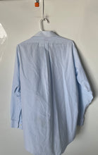 Load image into Gallery viewer, Brooks Brothers Mens Blue White Striped Traditional Fit Dress Shirt Size 15-33
