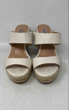 Load image into Gallery viewer, Charles David Womens Jae White Slip-On Wedge Heel Espadrille Sandals Size 7.5M