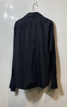 Load image into Gallery viewer, Kenneth Cole Reaction Mens Black Cotton Button Front Slim Fit Dress Shirt Sz XL