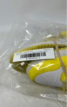 Load image into Gallery viewer, Nike Kids Air Jordan 1 Mid SE Yellow White Mid Top Lace-Up Sneaker Shoes Size 6Y
