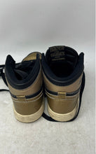 Load image into Gallery viewer, Nike Kids Air Jordan 1 Retro High OG FD1412 Black Gold-Tone Sneaker Shoes Sz 1Y