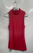 Load image into Gallery viewer, Express Womens Red Sleeveless Mock Neck Pullover Blouse Top Size Small