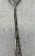 Load image into Gallery viewer, Silver-Plated Decorative Textured Handle Flatware Long Serving Salad Fork