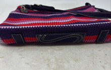 Load image into Gallery viewer, The Sak Womens Multicolor Striped Crochet Inner Pockets Shoulder Handbag