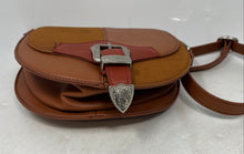 Load image into Gallery viewer, Venus Womens Brown Leather Inner Pockets Adjustable Strap Crossbody Handbag