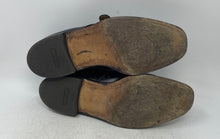Load image into Gallery viewer, Steed Mens Black Leather Ambassador Collection Monk Strap Dress Shoes Size 11M