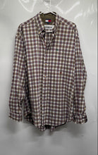 Load image into Gallery viewer, Tommy Hilfiger Mens Brown Plaid Print Collared Long Sleeve Button-Up Shirt Sz L