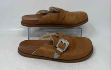 Load image into Gallery viewer, Crown Vintage Womens Drillis Brown Leather Slip-On Clog Slippers Size 7.5M
