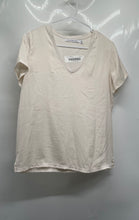 Load image into Gallery viewer, Calvin Klein Jeans Womens White V-Neck Short Sleeve Pullover T-Shirt Size XS