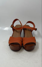 Load image into Gallery viewer, Madden Girl Womens Orange Leather Adjustable Ankle Strap Platform Sandals Sz 5/5