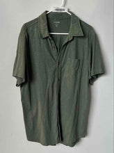 Load image into Gallery viewer, J.Crew Mens Green Cotton Spread Collar Short Sleeve Button-Up Shirt Size Large