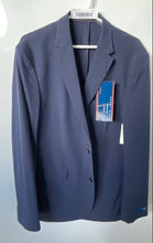 Load image into Gallery viewer, Perry Ellis Mens Dark Blue Slim Fit Ventech Two-Button Blazer Size 44L With Tag