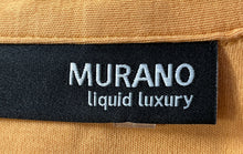 Load image into Gallery viewer, Murano Mens Orange Cotton Short Sleeve Quarter Zip Golf Polo Shirt Size M