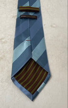 Load image into Gallery viewer, BCBG Attitude Mens Blue Striped Silk Adjustable Pointed Tie One Size