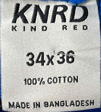 Load image into Gallery viewer, Kindred Mens Blue Cotton Flat Front Drawstring Waist Sweatpants Size 34X36
