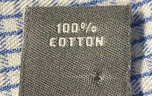 Load image into Gallery viewer, Michael Kors Mens Blue White Cotton Long Sleeve Dress Shirt Size Medium