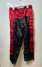 Load image into Gallery viewer, Draxxus Mens Red Black Front Pockets Straight Leg Motorcycle Riding Pants Sz L/G